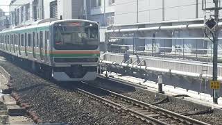 E231系1000番台宮ヤマU35編成+宮ヤマU539編成横浜駅高速進入