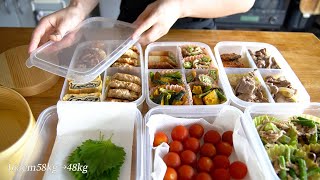 【1週間ダイエット弁当】朝レンチン5分で完成！痩せる冷凍作り置き全8品 / 食べて痩せるレシピ / 時短＆節約にも◎