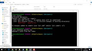 18 - Undo changes in Working directory , Staging and Commit .