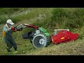 this mower is amazing swiss self propelled hammer knife more rapidmonta m161＋sm110