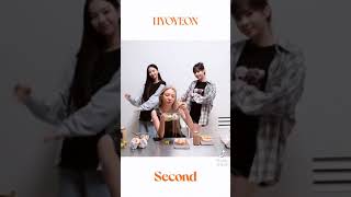 Hyo with Karina and Winter Second Dance Challenge #second #aespa #hyoyeon #snsd #karina #winter