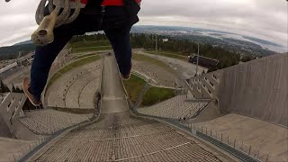 Ziplining down Holmenkollen - OSLO 2015