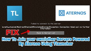 Tlauncher, How To Join your own/other Servers Powered by Aternos