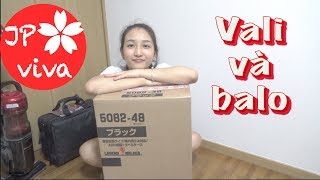 [JP viva] Review vali + balo mua ở Nhật 🎒