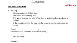 5. Control Structures Part 2