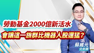 1225《飆股元動力 蘇威元》勞動基金2000億新活水  會讓這一族群比機器人股還猛？