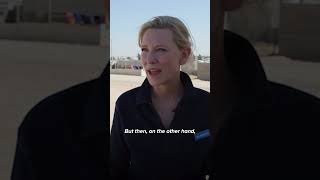 UNHCR Goodwill Ambassador Cate Blanchett just got back from a trip meeting Syrian refugees in Jordan