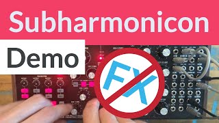 Moog Subharmonicon Demo (No Talking, No Effects)
