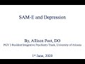 SAM-E and Depression