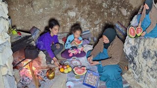 Yalda in the secret cave:memorable  night of mother and three children in a mountain shelter