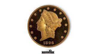 A Crisp 1896 $20 Double Eagle in Proof-66 Deep Cameo Will Attract the Attention of Bidders in August