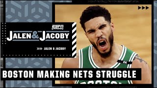 Something about this Boston defense forces the Nets to struggle! - David Jacoby | Jalen & Jacoby