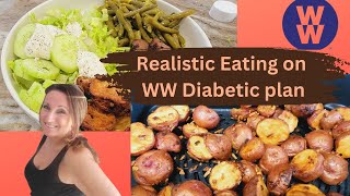 Day of eating lower carb Weight Watchers Diabetes plan