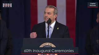 Rabbi Berman at the inauguration: 'Hear the cry of the hostages both American and Israeli'