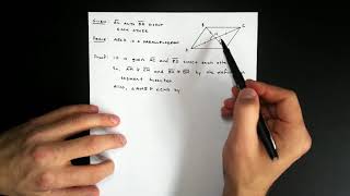 Proving the Parallelogram Diagonals Converse - Geometry