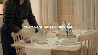 A Cozy Sage Green Christmas : Decorating and Preparing for Christmas🎄