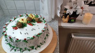 Torte für Weinachten.