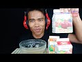 asmr drinking tipco squeeze fruits juice ice cereal extreme crunchy ep.205 i boontube