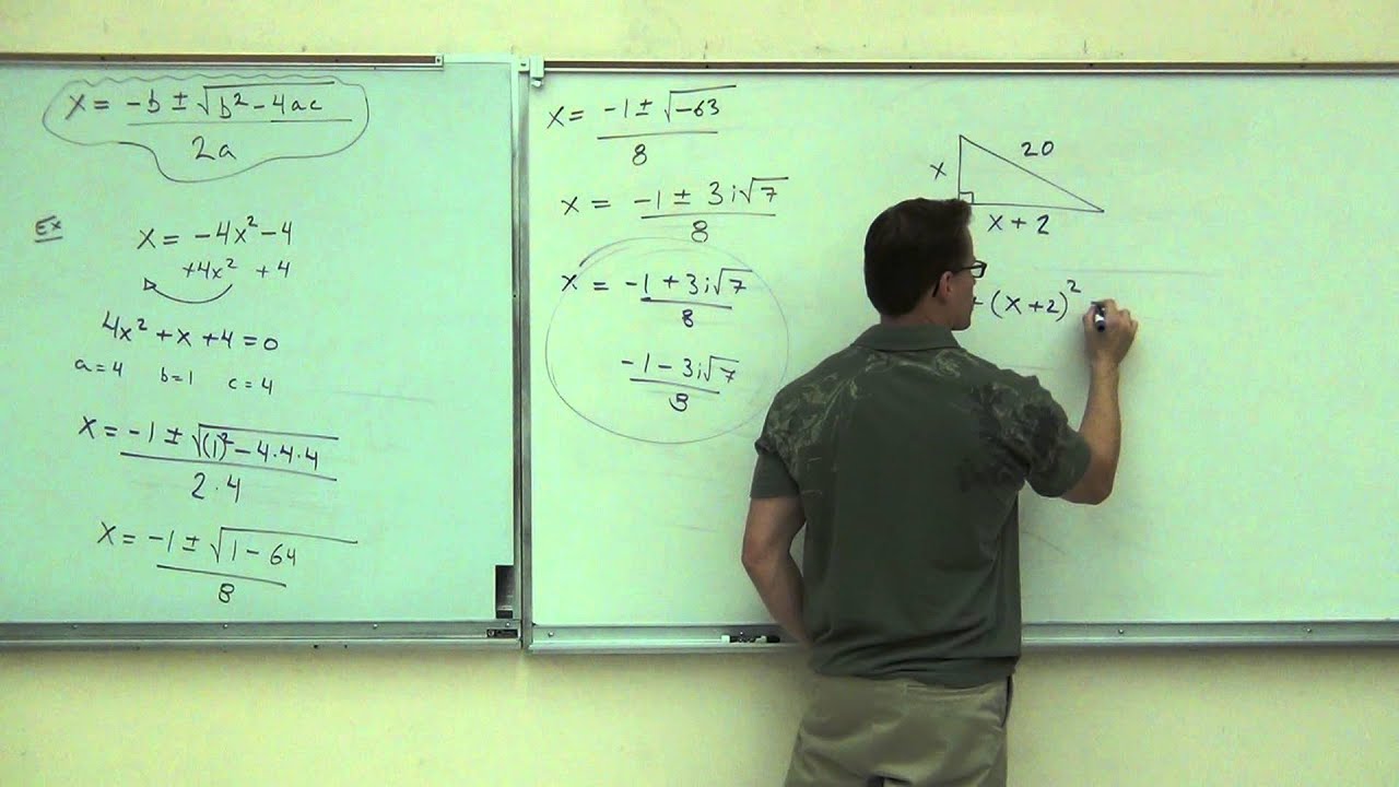 Intermediate Algebra Lecture 11.2 Part 6 - YouTube