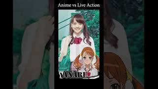 Anohana Anime vs Live action #shorts  Anime compared to Real life adaptation