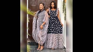 Polka Dot Organza Dresses - Short English Dresses  2023