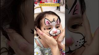 Animal face painting is easy for beginners #children #facepainting #drawingtutorial #facepaint