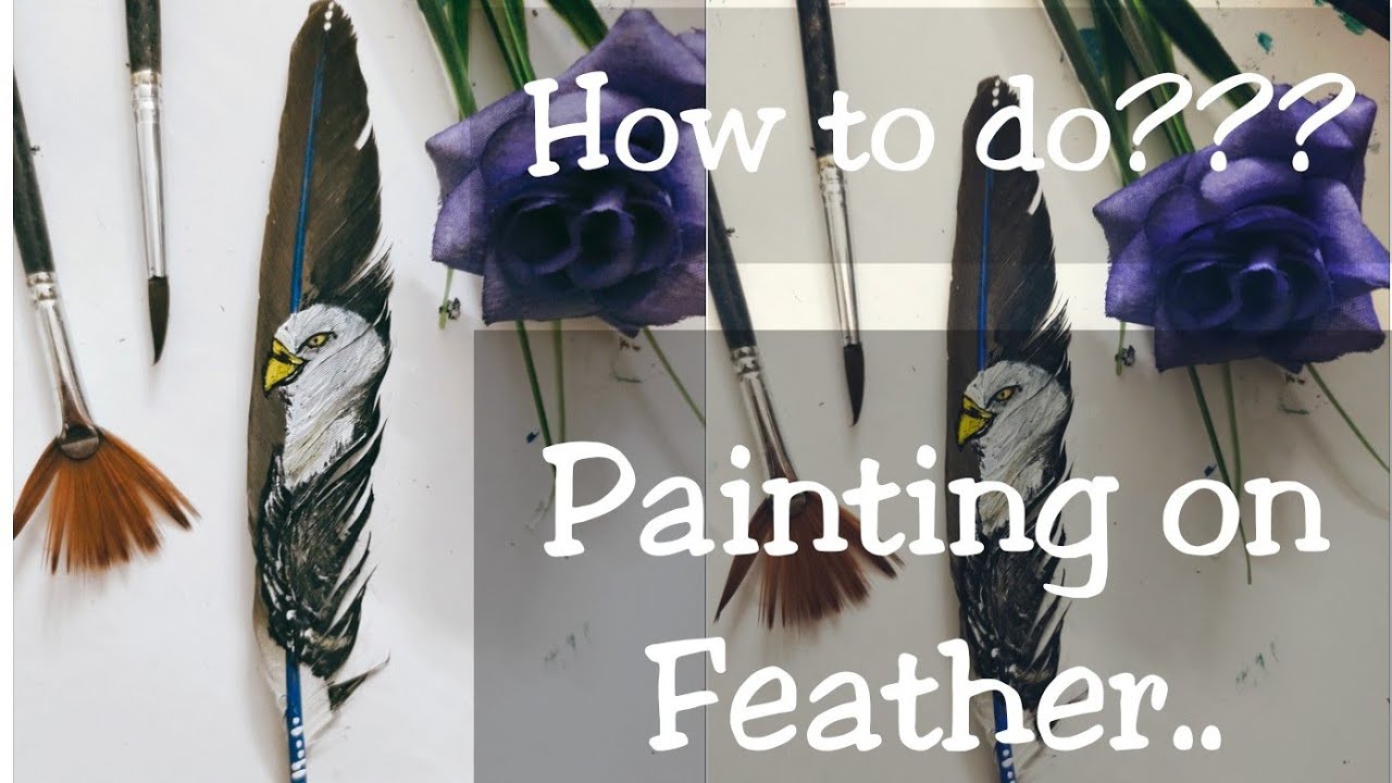 Painting On Feather How To Do Feather Painting Easy Tutorial
