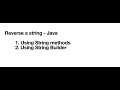 Java Strings - How to Reverse a String in Java  Two Methods Explained 🔄