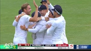 Stuart Broad takes 5-1 - England v South Africa cricket