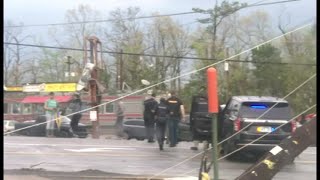 Video shows tornado damage in North Little Rock