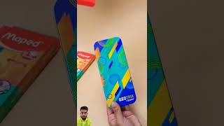 100 rs mai maped geometry box 😍🔥#shorts #youtubeshorts #diy #stationery  #experment