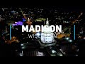 Madison by night, Capital city of Wisconsin | 4K drone footage