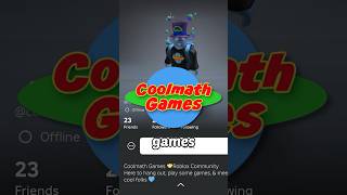 Coolmath Games Added me on Roblox🪐#roblox #robloxshorts