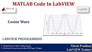 MATLAB Code In LabVIEW | Cosine Wave | code 2