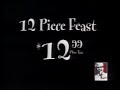 kentucky fried chicken kfc 12 piece feast commercial 2000