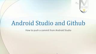 How to push a commit from Android Studio