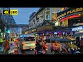 [4K UHD] Walking around The Most Famous Street for Tourist in Bangkok, Thailand