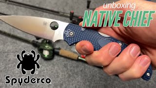 Unboxing Spyderco Native Chief Lightweight C244PDBL