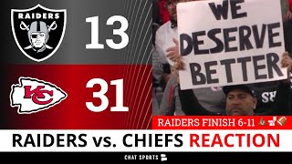 Raiders vs. Chiefs Postgame Reaction & Raiders Rumors On Jarrett Stidham & NFL Playoff Picture