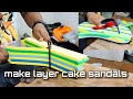 make layer cake sandals