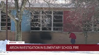 Arson investigation in elementary school fire