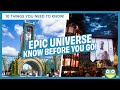 COMPLETE Guide to Universal Epic Universe: Top 10 Things You NEED to Know Before You Go!
