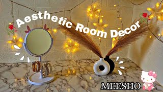 Meesho Home Decor | Extreme Small Room Makeover 2024🥀✨ | Aesthetic and Pinterest