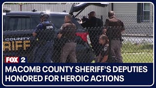 Macomb County Sheriff's deputies honored for heroic actions