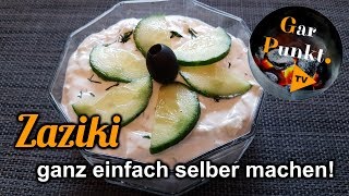 Original griechisches Zaziki ganz einfach selber machen - GarPunkt.TV #60 - Rezept deutsch