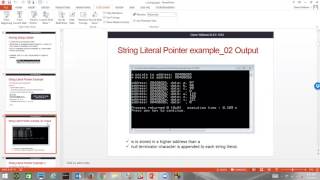 Part 1, string literals