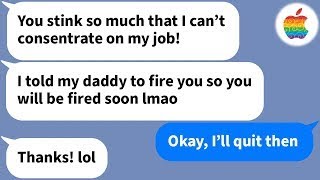 【Apple】 my subordinate tries to have me fired using her daddy's position, but...