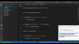 Python 3 Cryptography Module to Encrypt & Decrypt Files Using Private Key in Terminal