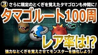 【DQMSL】レアタマゴルート100周の収穫はいかに!?  冒険の書495