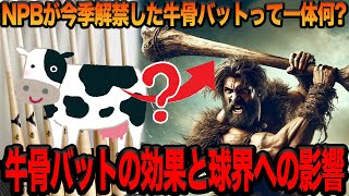 NPBが解禁した”牛骨バット”とは一体何なのか？投高打低が深刻な現代のプロ野球界が変わると言われる理由に驚愕！！これまで禁止されていたバットの加工が解禁された真相がヤバい…【プロ野球】